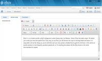Elxis article editor